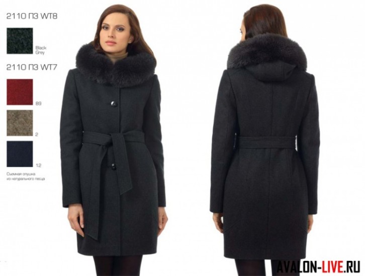 В нашем интернет-магазине одежды — Avalon-live, вы можете приобрести зимнее женское пальто 2110пз wt7