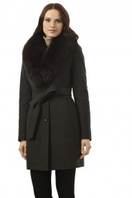 Пальто зимнее женское Авалон цвета меланж, карманы на потайных молниях 2325 ПЗ WT8